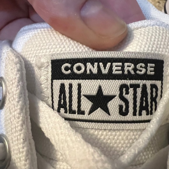 Converse Chuck Taylor All Star Low Top White‎ Canvas Sneakers Men 8.5 Women 10.5 - Picture 6 of 7